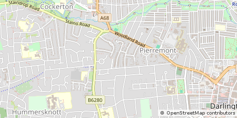 Map of Darlington