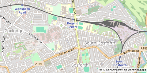 Map of Newcastle Upon Tyne
