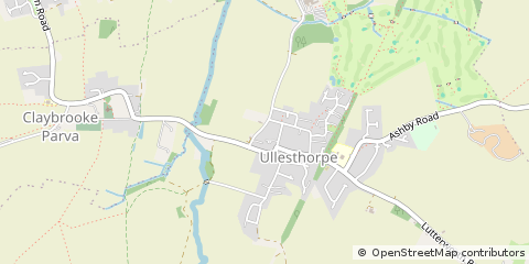 Map of Lutterworth, Leicestershire