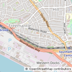 Map of Southampton, Hampshire