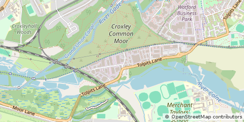 Map of Watford, Gloucestershire