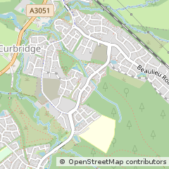 Map of Curbridge, Hampshire