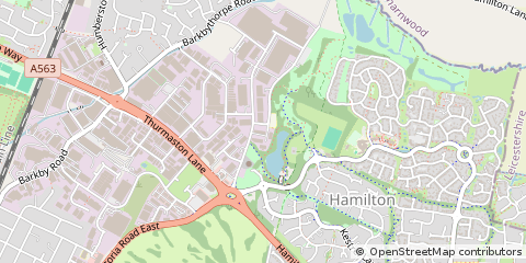 Map of Leicester