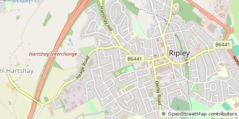 Map of Ripley, Derbyshire