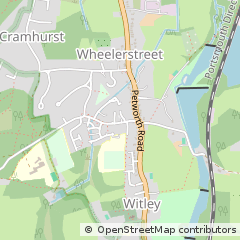 Map of Godalming, Surrey