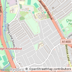 Map of Ilford, Essex