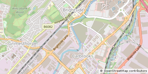 Map of Sheffield, South Yorkshire