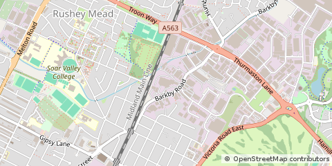 Map of Leicester