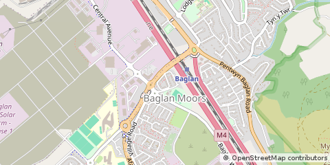 Map of Port Talbot, Neath Port Talbot