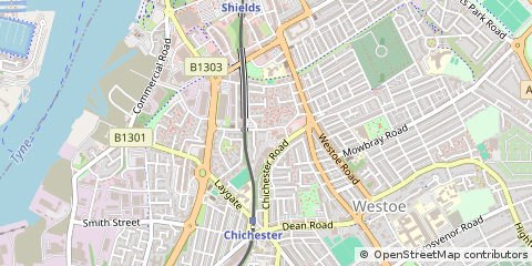 Map of South Shields