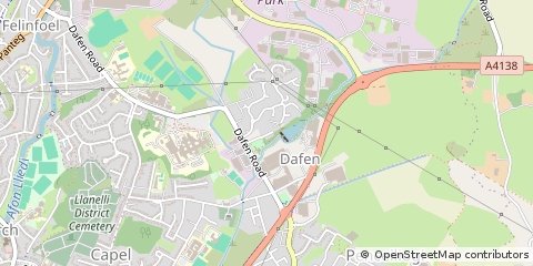 Map of Llanelli