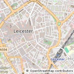 Map of Leicester