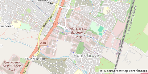Map of Quedgeley, Gloucester