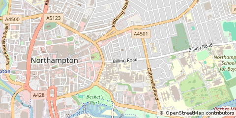 Map of Northampton