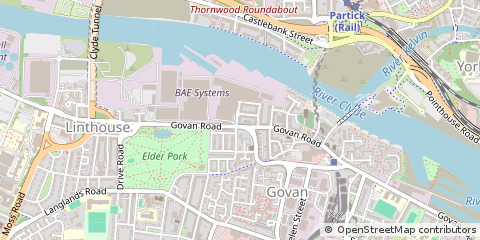 Map of Glasgow, Lanarkshire