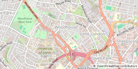 Map of Leeds