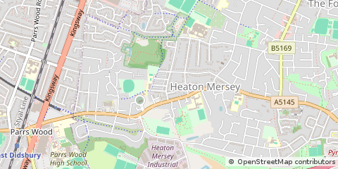Map of Stockport, Cheshire