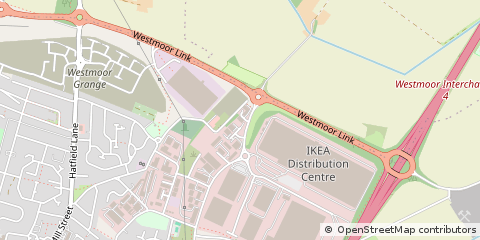 Map of Doncaster, Leicestershire