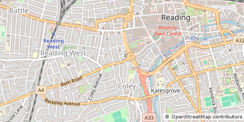 Map of Reading