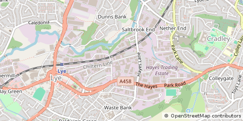 Map of Stourbridge, West Midlands