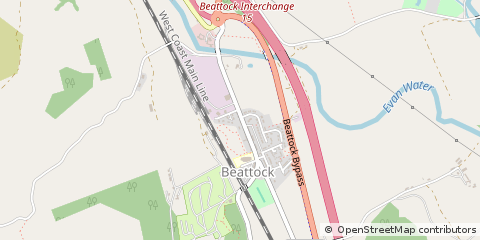 Map of Beattock, Dumfriesshire