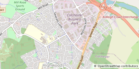 Map of Colchester, Essex
