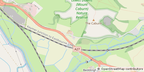 Map of Lewes, East Sussex
