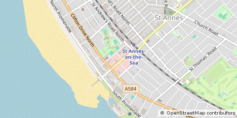 Map of Lytham ST. Annes