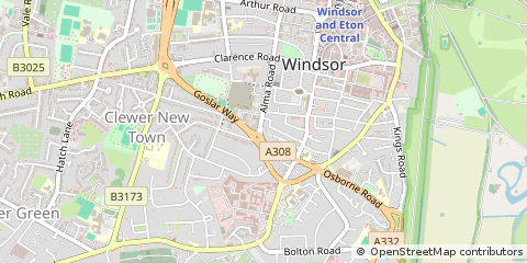 Map of Windsor, Berkshire