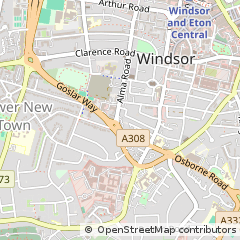 Map of Windsor, Berkshire