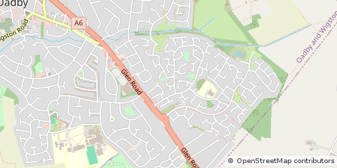 Map of Leicester