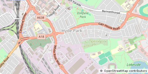 Map of Doncaster