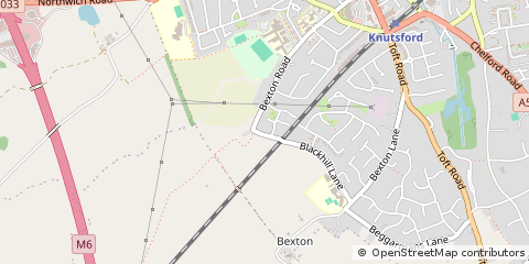 Map of Knutsford