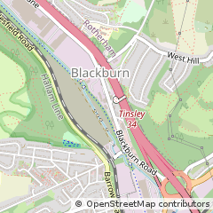 Map of Rotherham, South Yorkshire