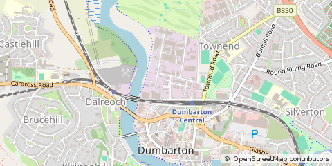 Map of Dumbarton