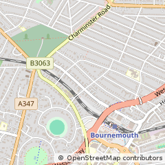 Map of Bournemouth, Dorset