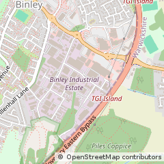 Map of Coventry, West Midlands