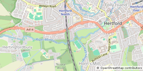 Map of Hertford