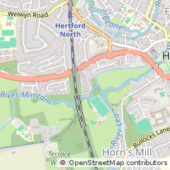 Map of Hertford