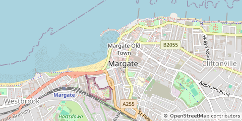 Map of Margate, Kent