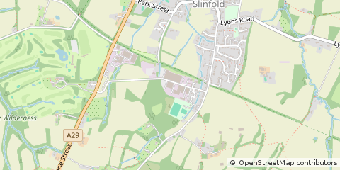 Map of Horsham, West Sussex
