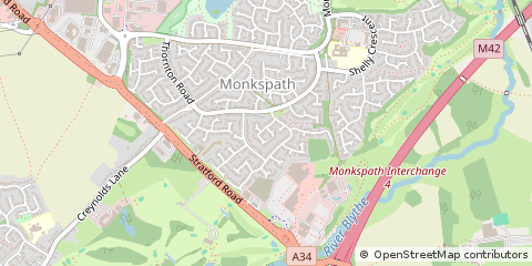 Map of Solihull, West Midlands