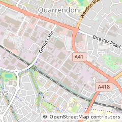Map of Aylesbury, Buckinghamshire