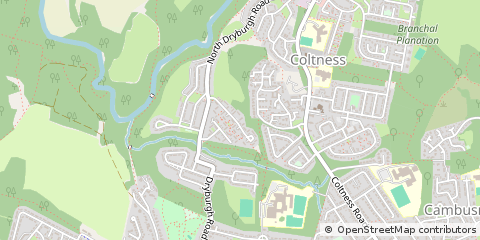Map of Wishaw, Lanarkshire