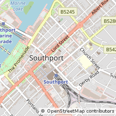 Map of Southport, Merseyside