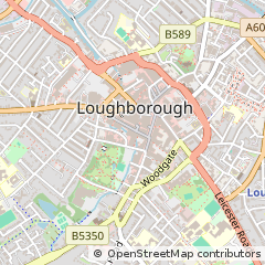 Map of Loughborough, Leicestershire