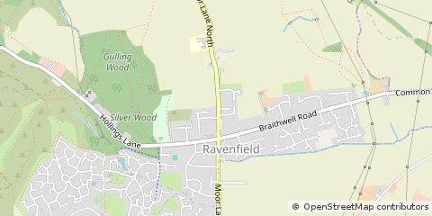 Map of Rotherham