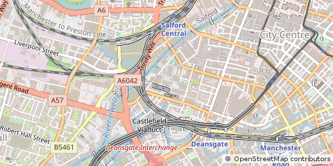 Map of Manchester, Greater Manchester