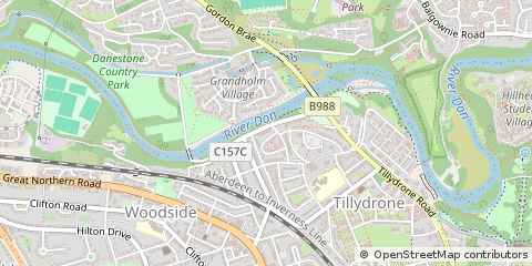 Map of Aberdeen, Aberdeenshire
