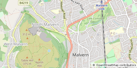 Map of Malvern